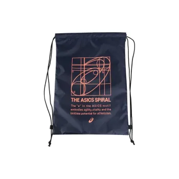 Asics Polyester Backpack Large Size Men's Midnight Blue With Coral