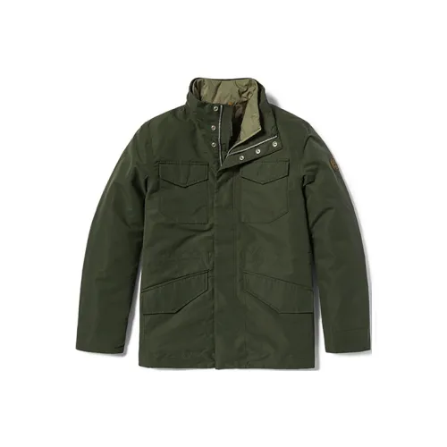 Timberland Puffer Jackets Men Luggage Bag Green