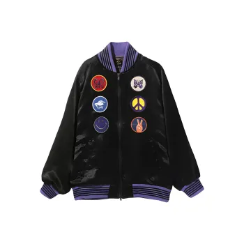 Needles Patch Detail Bomber Jacket