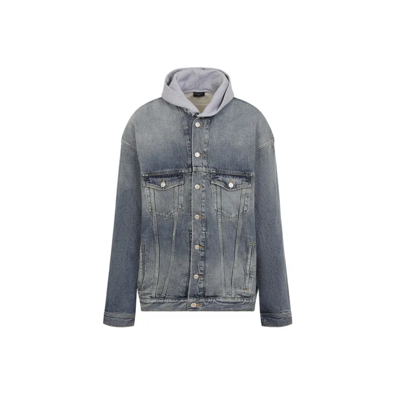 Balenciaga Logo Printed Hooded Jacket-0