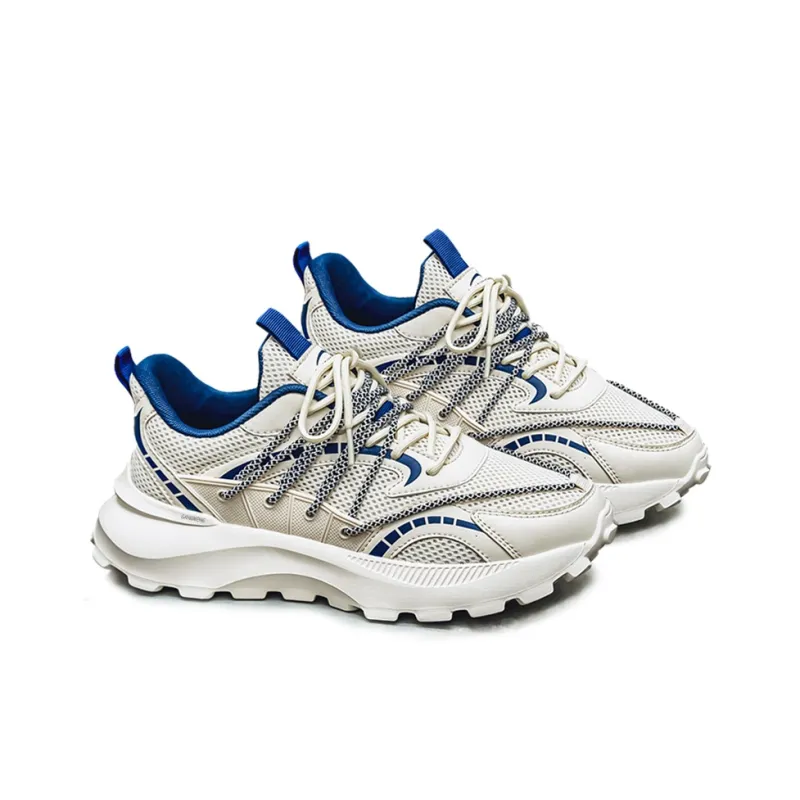 Hong Kong Meng Slip Resistant, Breathable, Height Increasing Low Top Chunky Sneakers Men's-14