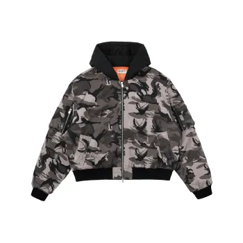 RESERFF Colorful Hooded Puffer Jacket Unisex