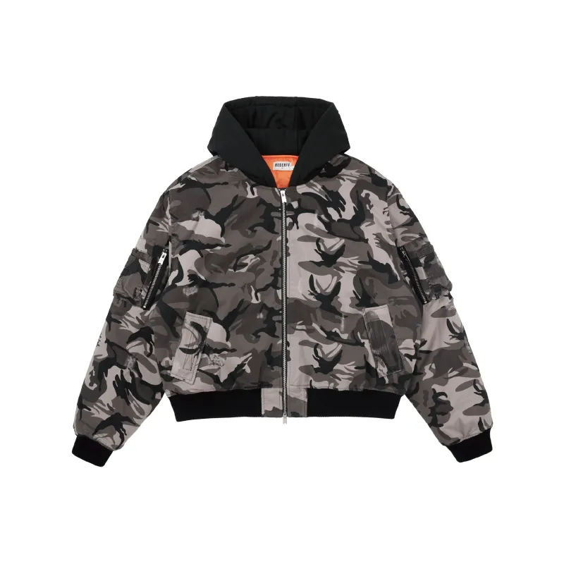 RESERFF Colorful Hooded Puffer Jacket Unisex-0