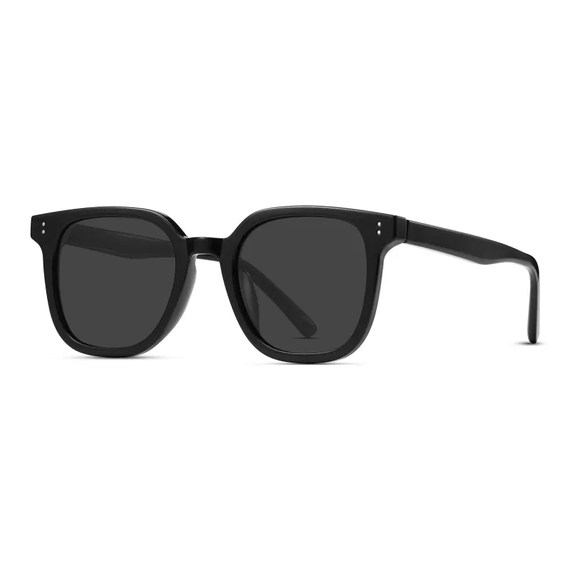 Wood Premium TR/Memory Plastic Square Sunglasses Women's-0
