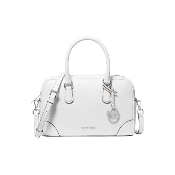 MICHAEL KORS Cow Leather With Artificial Leather Shoulder Bag, Crossbody Bag, Handbag Medium Size Women's White