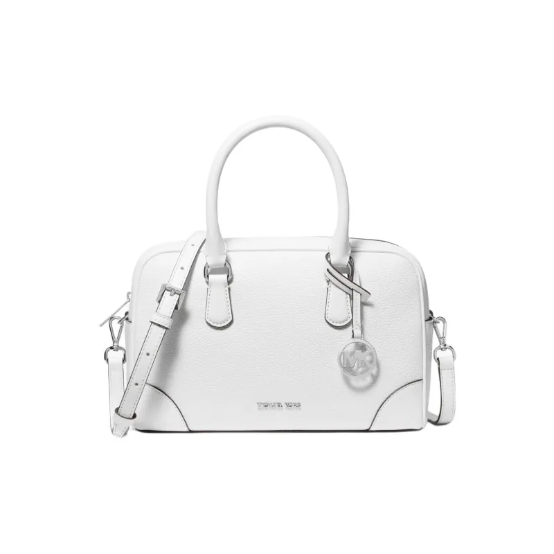 MICHAEL KORS Cow Leather With Artificial Leather Shoulder Bag, Crossbody Bag, Handbag Medium Size Women's White-0