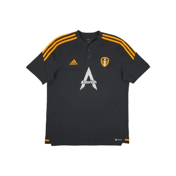 Adidas Leeds United T Shirt Unisex Black