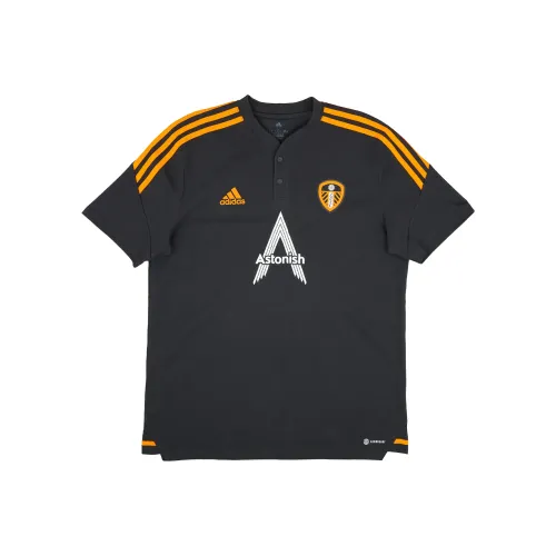 Adidas Leeds United T Shirt Unisex Black