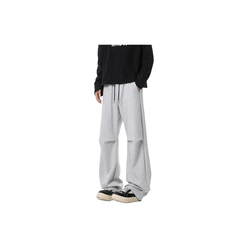 TELENT Knitted Sweatpants Unisex Heather Gray-0