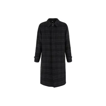 Burberry Coats Men Dark Gray