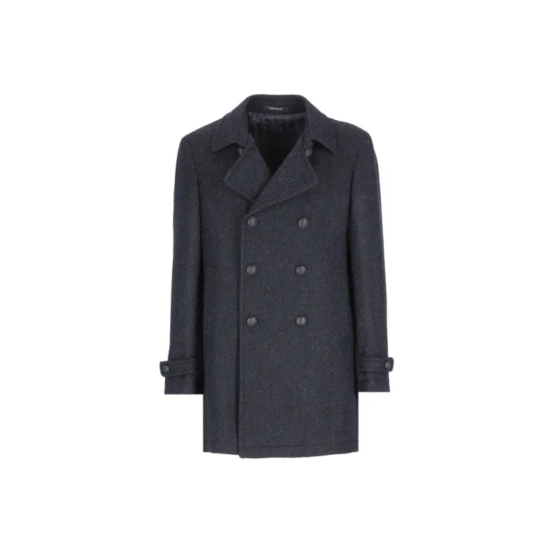 Tagliatore FW22 Coat Men's Dark Gray-0