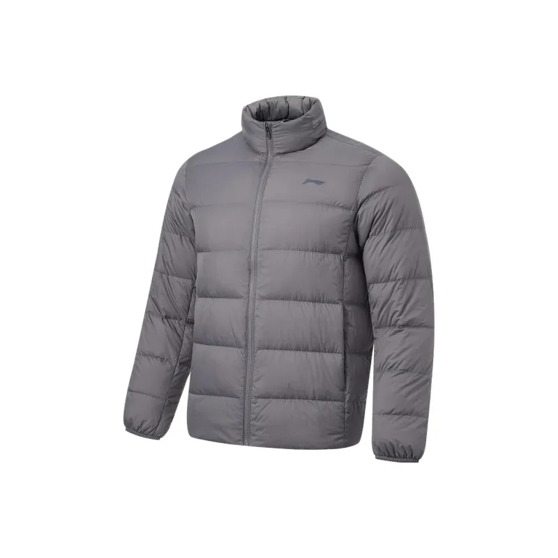 LiNing Fitness Series Down Jacket Men's Smoke Ink Gray-0