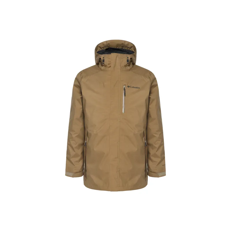 Columbia Water-Resistant UV Protection Warm Windbreaker Jacket Men's Brown-0