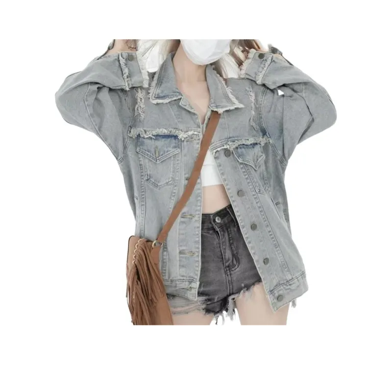 MGXEK Denim Jackets Unisex Blue-0
