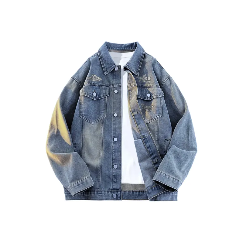 Qnxeey Denim Jackets Unisex-8