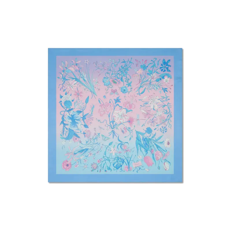 GUCCI Silk Scarves Women's Light Blue-0
