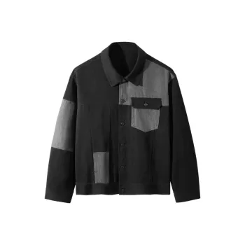 GXG Denim Jackets Men Black