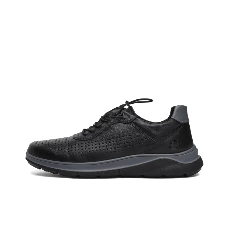 BEN SHERMAN Abrasion Resistant Low Top Casual Shoes Men's Black-0