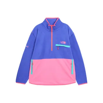 Clot X THE NORTH FACE North X CLOT Co brand Velvet Jackets Unisex Blue Pink