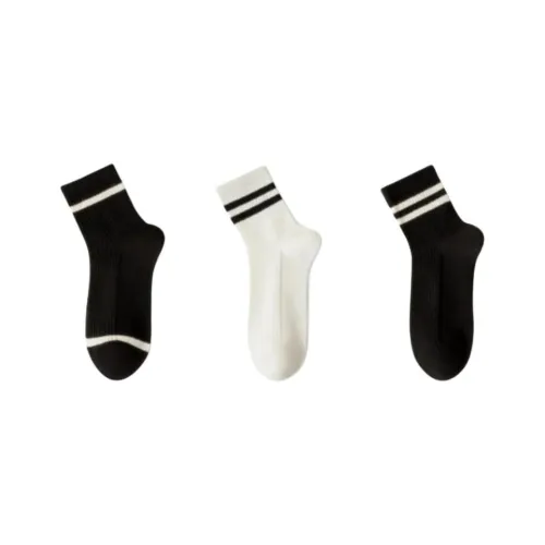Temooues Mid Calf Socks Women's Combo Set