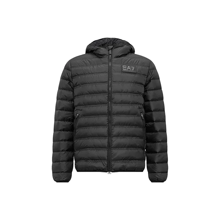EMPORIO ARMANI Logo-patch Hooded Jacket-0