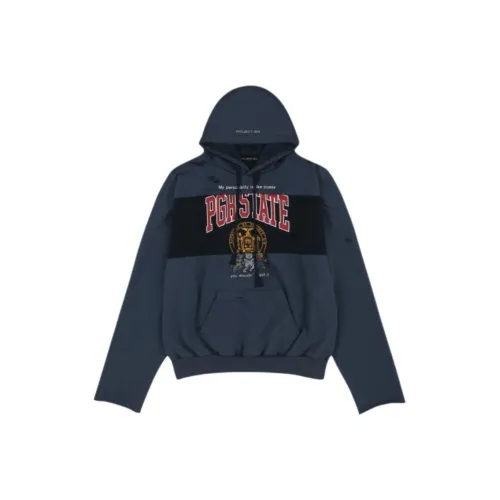 GRAILZ PROJECT G/R SS25 COLLECTION 6 NEW THROW BACK Collection Sweatshirt Unisex Marine Blue