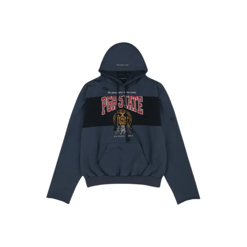 GRAILZ PROJECT G/R SS25 COLLECTION 6 NEW THROW BACK Collection Sweatshirt Unisex Marine Blue-0