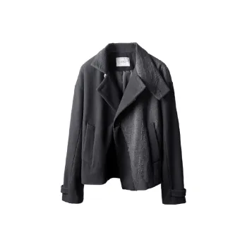 HUANXIANGZHE Jackets Coats Unisex Black