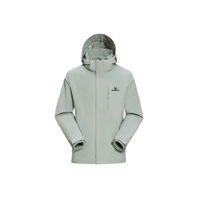 UNIWOLF Water Resistant Windproof Breathable Wear Resistant Warm Cold Resistant Rainproof Windbreaker Jacket Unisex-4