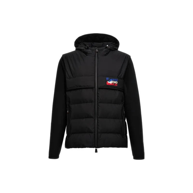 Moncler Grenoble Logo Patch Hooded Cardigan-0