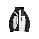 Warm White/Black (90 Fill Power White Duck Down Liner+Hard Shell Windbreaker Jacket Two-Piece Set)