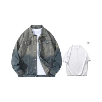 A.X.S.K Denim Jackets Unisex