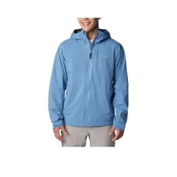 Columbia Men's Ampli-Dry™ II Waterproof Hiking Shell Jacket Jackets Coats Men's Light Blue