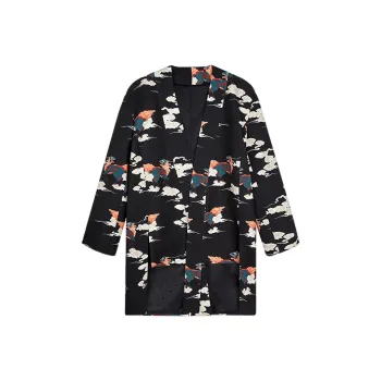 Cheng Jin Yi Bureau Coats Men Black