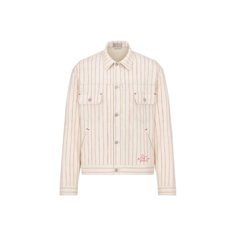 DIOR SS25 Denim Jacket Men's White-0