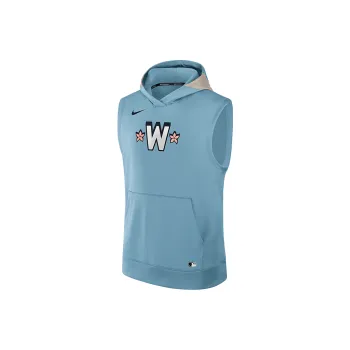 Nike Washington Nationals Authentic Collection City Connect Men's Nike Dri FIT Mlb Sleeveless Pullover Hoodie