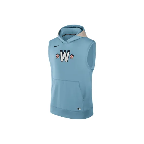 Nike Washington Nationals Authentic Collection City Connect Men's Nike Dri FIT Mlb Sleeveless Pullover Hoodie