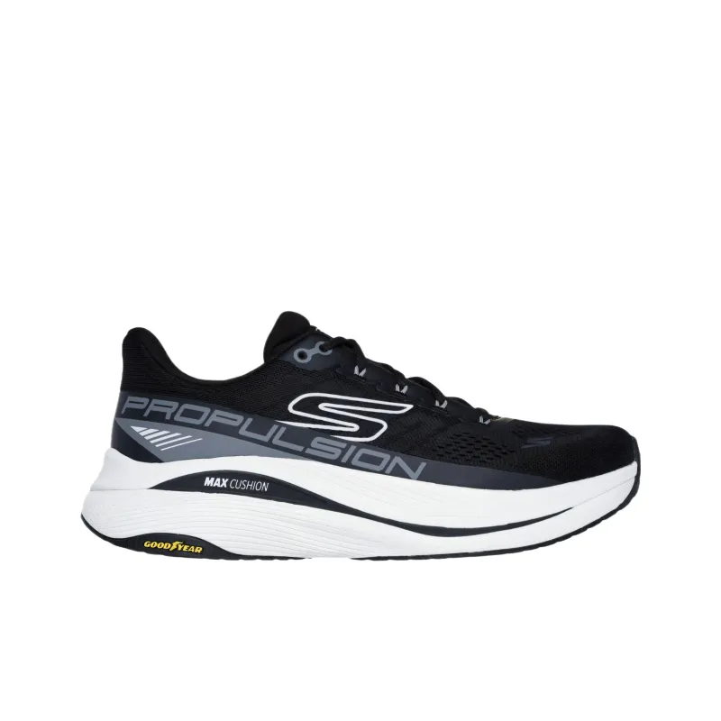 Skechers Max Cushioning Breathable Low Top Running Shoes Men's Black-1