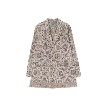 Yohji Yamamoto Jackets Unisex Beige Yellow