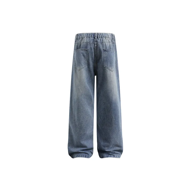 TOUHAOQINGNIAN Jeans Unisex-5