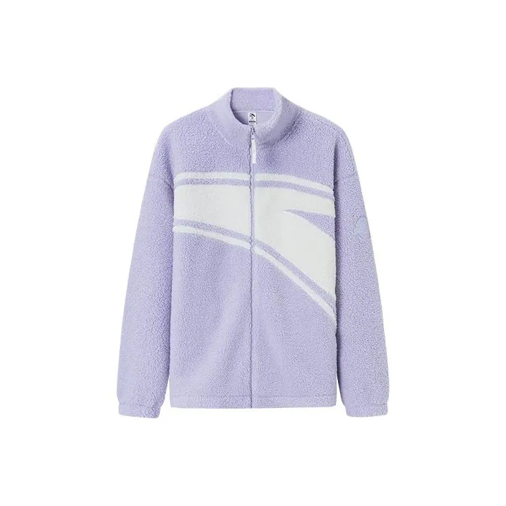 Anta Life Collection Jacket Unisex Light Orchid Purple/Ivory White-0