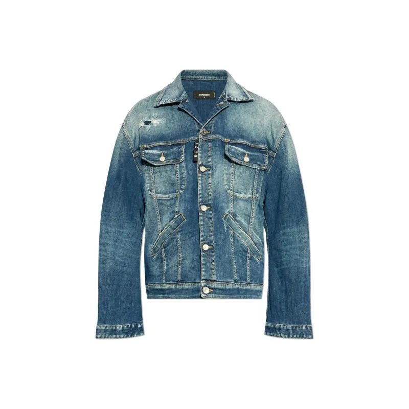 DSQUARED 2 Distressed Denim Jacket-0