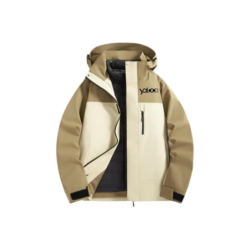 Yalu Preferred Water Resistant Windproof Wear Resistant Warm Windbreaker Jacket Men's-0