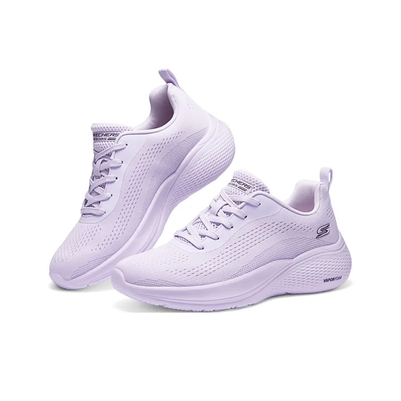 Skechers Bob's Cushioning Wear-Resistant Low-Top Running Shoes Women's Light Purple-2