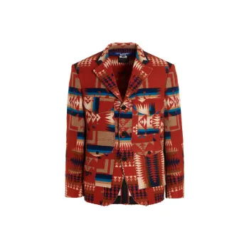 JUNYA WATANABE All Over Pattern Single Breasted Jacket