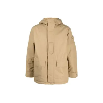 STONE ISLAND Garment dyed Cotton Hooded Jacket