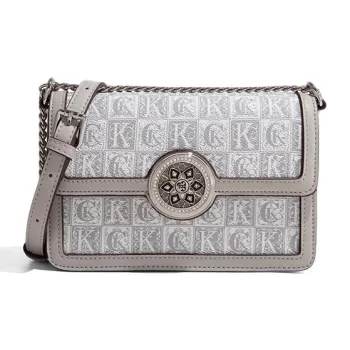 CLEVER& KETCH PU Small Square Bag, Crossbody Bag, Shoulder Bag Women's Gray