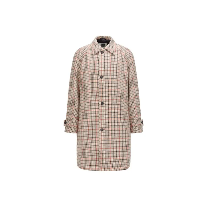 HUGO BOSS Coats Men Brown-0