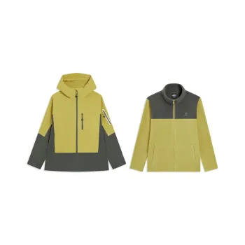 XTEP Wing Windbreaker Jackets Unisex Maple Leaf Green