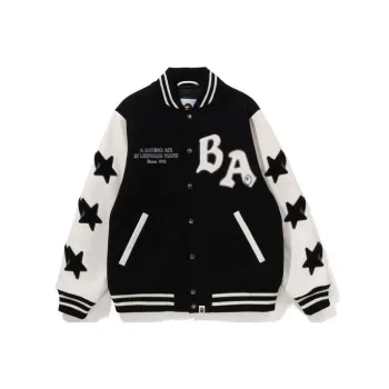 A BATHING APE A BATHING APE Relaxed Fit Varsity Jacket
